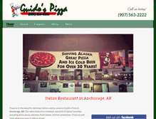 Tablet Screenshot of guidospizza.net